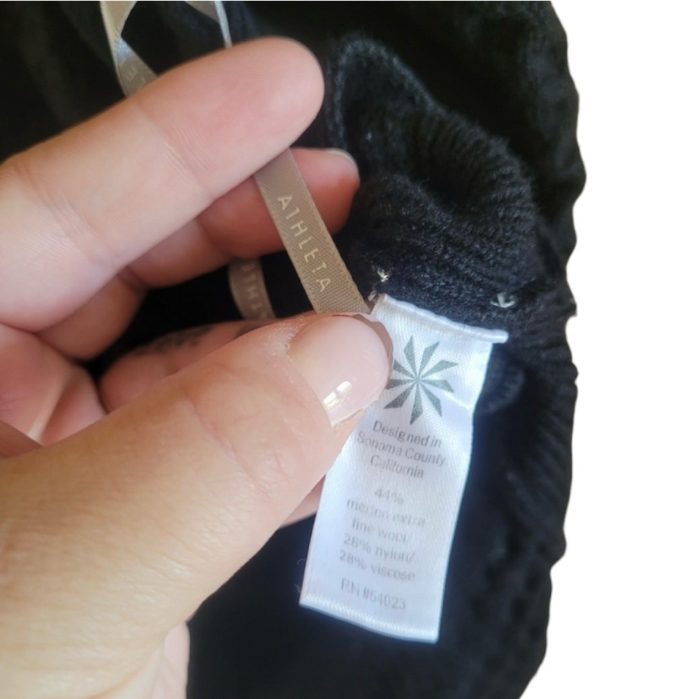 Athleta Thermal Honeycomb Pullover Wool Blend Sweater - Picture 8 of 9